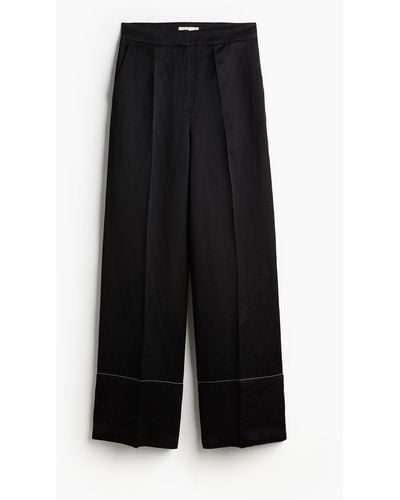 H&M Pantalon en lin mélangé - Noir