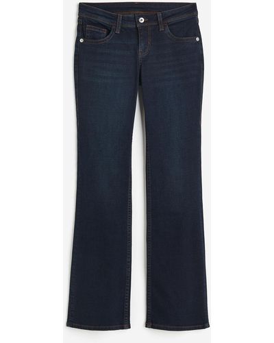 H&M Flared Low Jeans - Blau