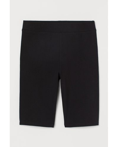 H&M Radlershorts in Baumwolljersey - Schwarz