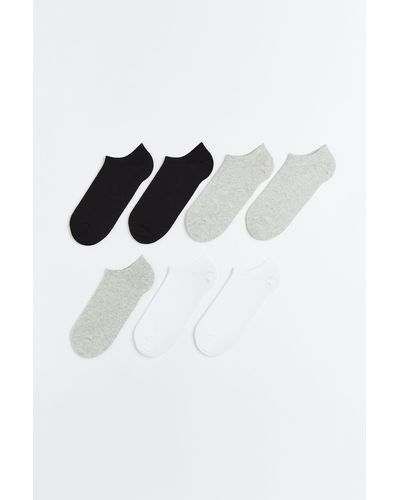 H&M Lot de 7 paires de socquettes de sport - Noir