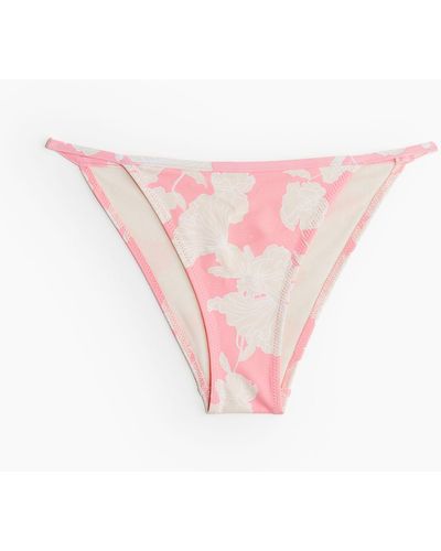 H&M Cheeky Tanga Bikinihose - Pink