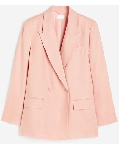 H&M Zweireihiger Blazer - Pink