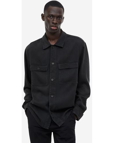 Black H&M Shirts for Men | Lyst