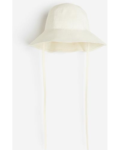 H&M Sonnenhut mit Bindebändern - Weiß