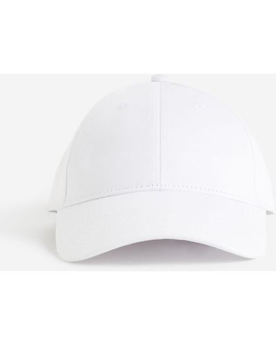 H&M Cap aus Baumwolltwill - Weiß