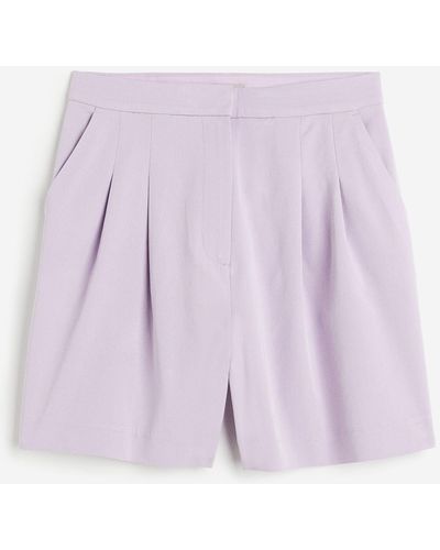 H&M Weite Shorts - Lila