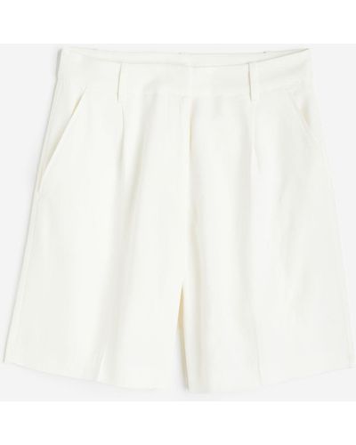 H&M Bermudashorts aus Twill - Weiß