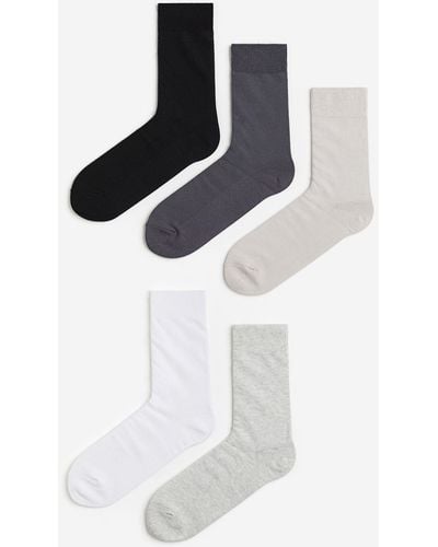 H&M Lot de 5 paires de chaussettes - Blanc