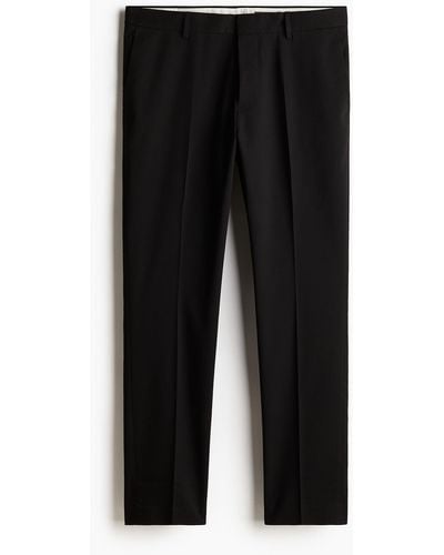 H&M Pantalon de costume Slim Fit - Noir