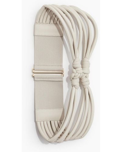 H&M Taillengürtel mit Knotendetail - Weiß