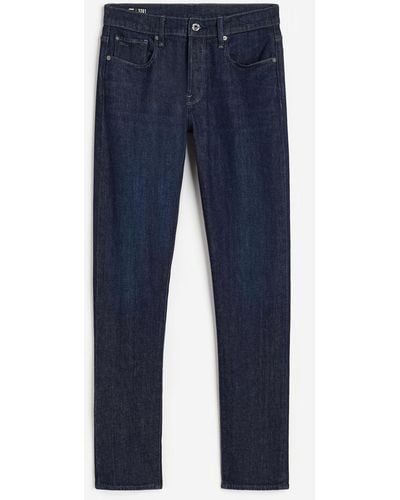H&M 3301 Slim Jeans - Blauw