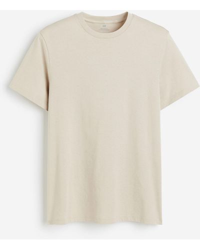 H&M T-Shirt in Regular Fit - Weiß