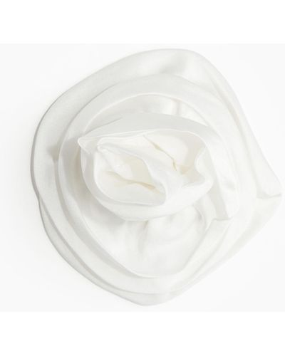 H&M Haarspange mit Seidenblume - Weiß