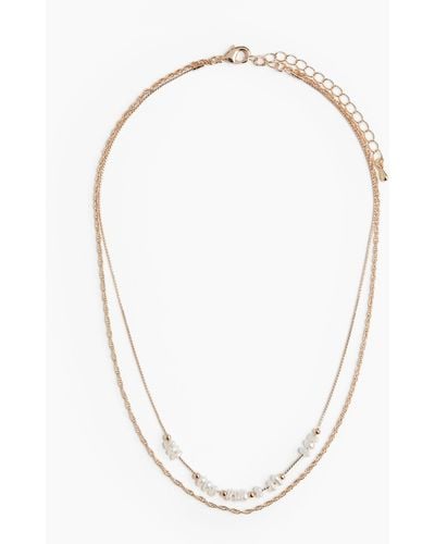 H&M Zweireihige Halskette - Weiß