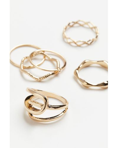 H&M 6er-Pack Ringe - Natur