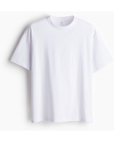 H&M COOLMAX® T-Shirt Loose Fit - Weiß