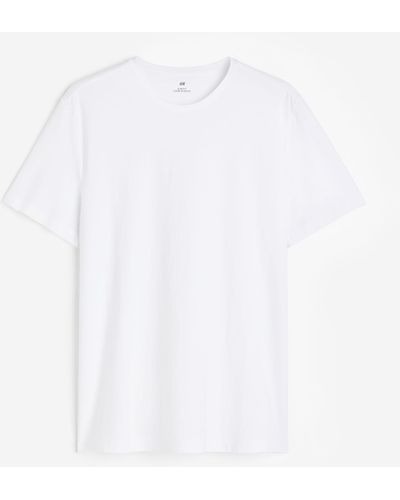 H&M T-shirt Slim Fit - Blanc