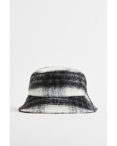 H&M Bucket Hat aus Wollmix - Schwarz
