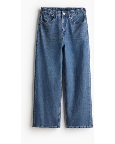 H&M Baggy Low Jeans - Blau