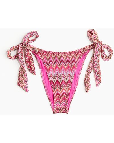 H&M Bikinibroekje Met Strikjes Aan De Zijkant - Roze