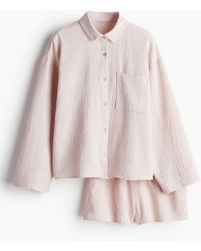 H&M Pyjamajasje En -short - Roze