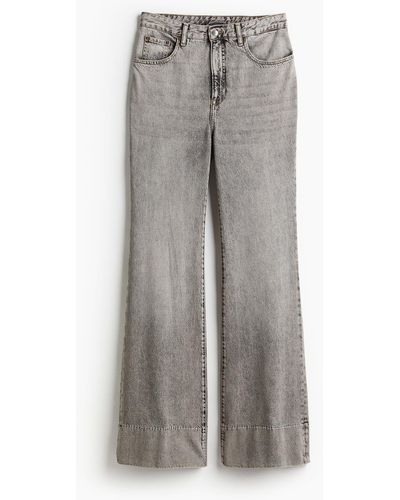 H&M Flared High Jeans - Grau
