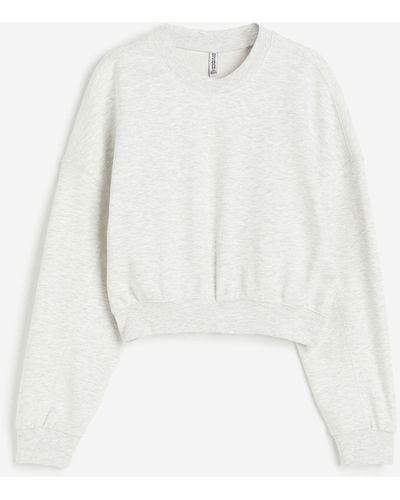 H&M Oversized Sweatshirt - Weiß
