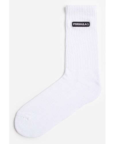 H&M Socken mit Motiv - Weiß