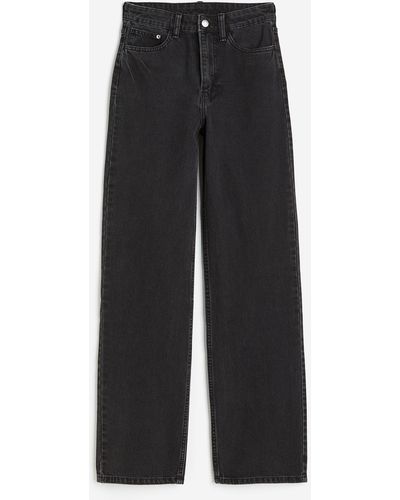 H&M Wide Ultra High Jeans - Noir