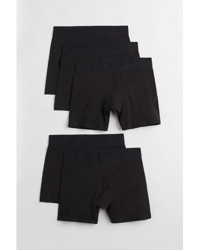 H&M 5er-Pack Xtra Life Trunks Mid Trunks - Schwarz