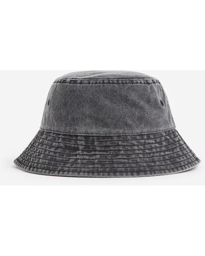 H&M Bucket Hat aus Baumwolle - Grau