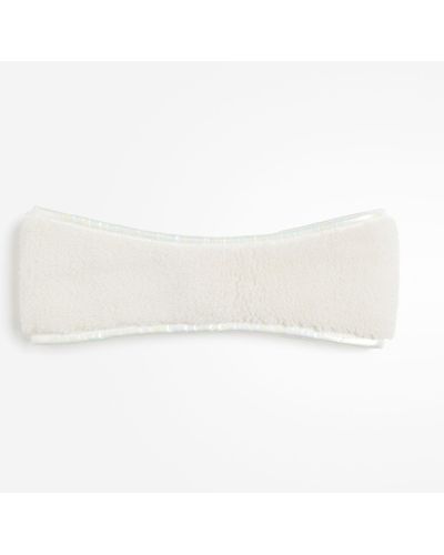 H&M Stirnband aus Teddyfleece - Weiß