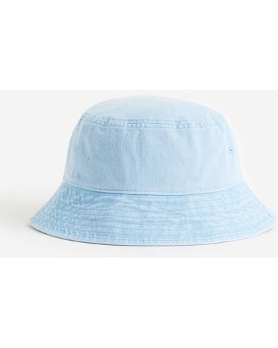 H&M Bucket Hat aus Baumwolle - Blau