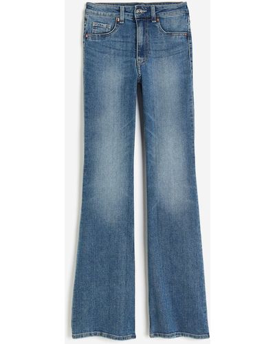 H&M Flared High Jeans - Blauw