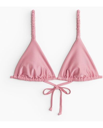 H&M Haut de maillot triangle paddé - Rose