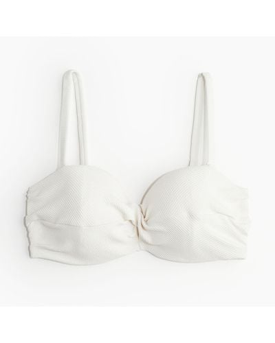 H&M Balconette-Bikinitop - Weiß