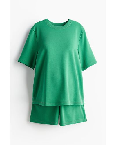 H&M MAMA 2-teiliges Sweatshirt-Set - Grün