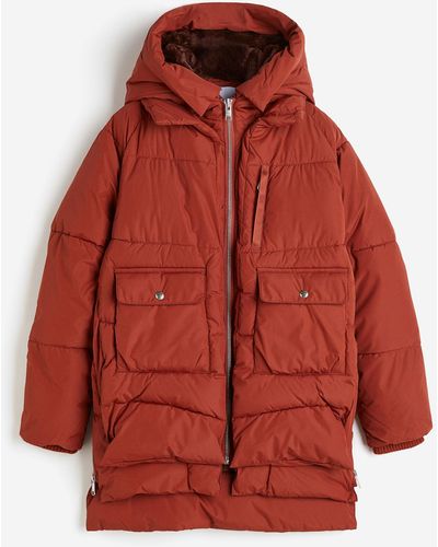 H&M Lyndon Puffer Jacket - Rot