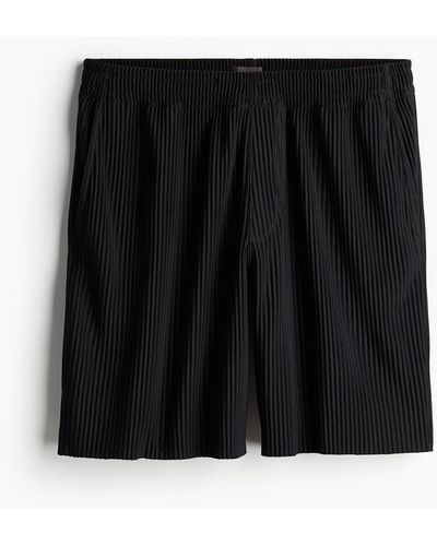 H&M Short plissé Regular Fit - Noir