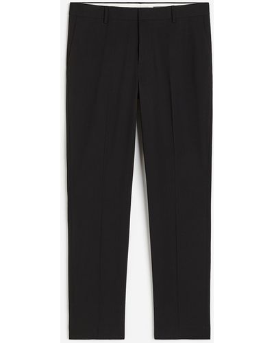 H&M Pantalon de costume Slim Fit - Noir