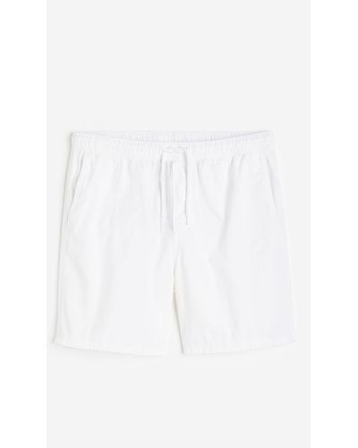 H&M Short en coton Regular Fit - Blanc