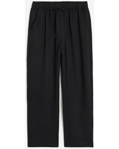H&M Pantalon en lyocell mélangé - Noir