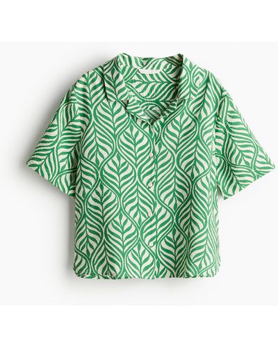 H&M Casual Overhemdblouse - Groen