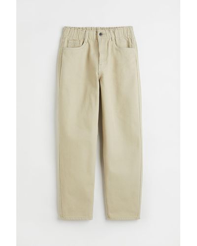 H&M Broek Van Twill - Groen