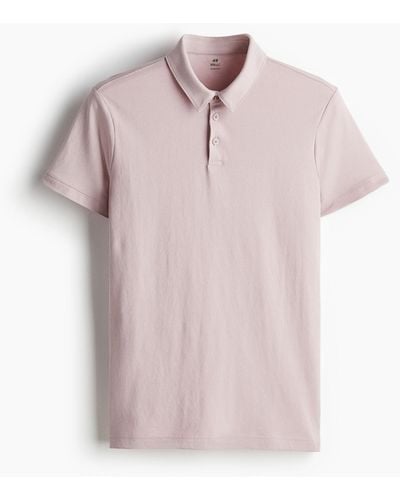 H&M COOLMAX® Poloshirt Slim Fit - Pink
