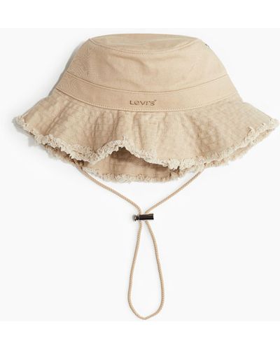 H&M Drawstring Bucket Hat - Natur