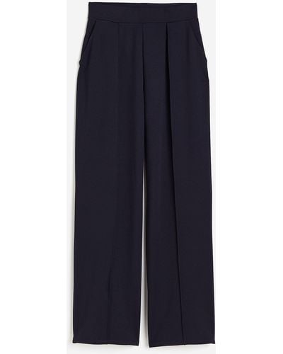 H&M Elegante Hose mit hohem Bund - Blau