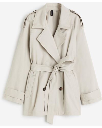 H&M Trench-coat court - Blanc