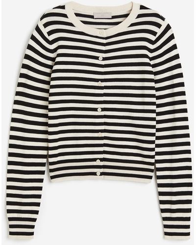 H&M Feinstrick-Cardigan - Schwarz