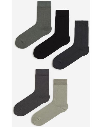H&M Lot de 5 paires de chaussettes - Noir